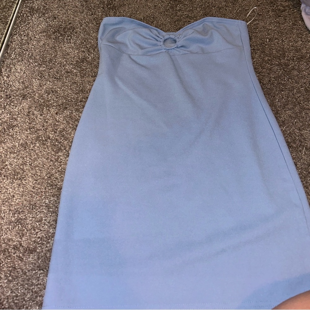 BLUE MINI DRESS
